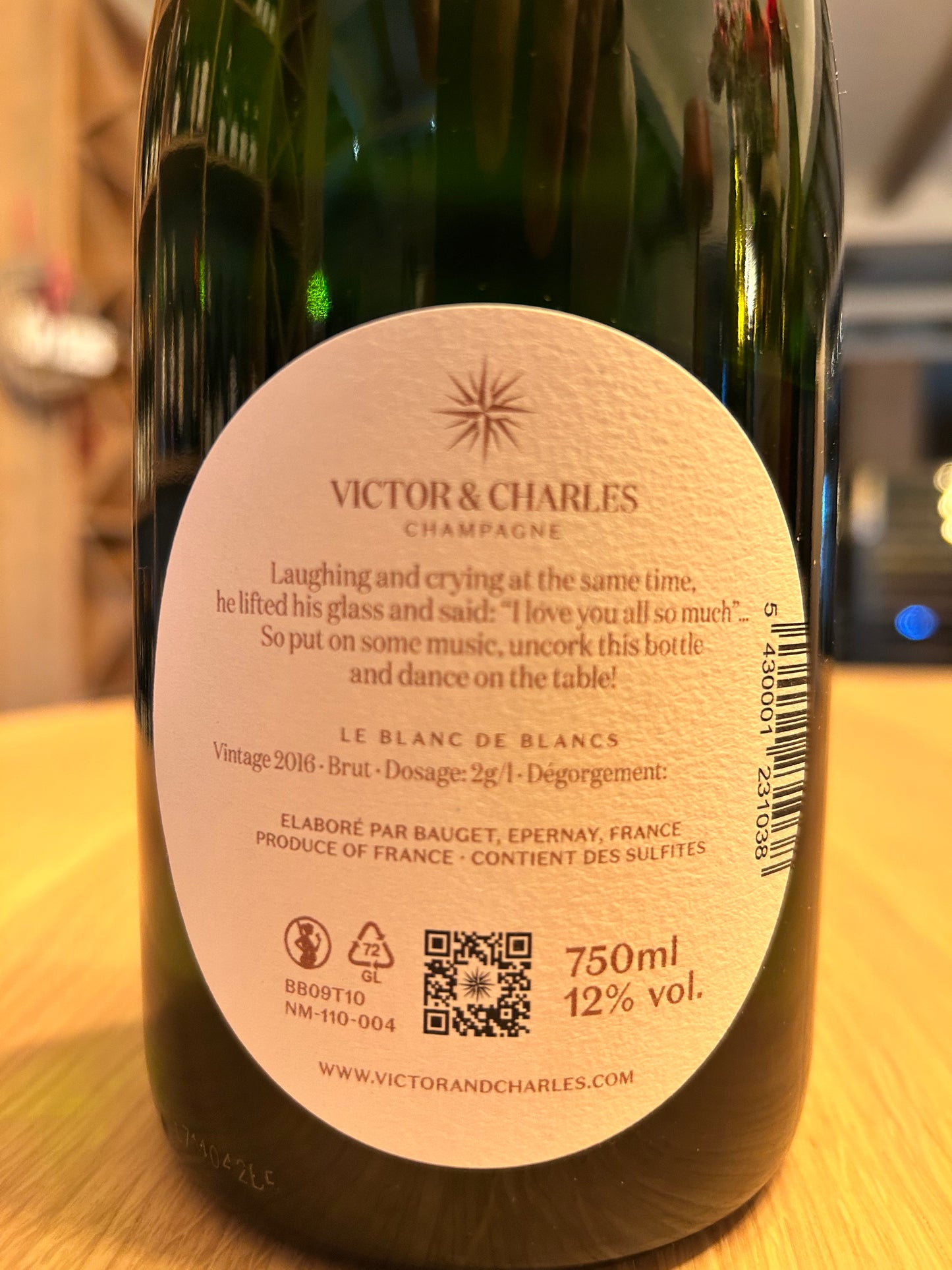 Champagne Victor & Charles Le Blanc de Blancs Vintage 2016