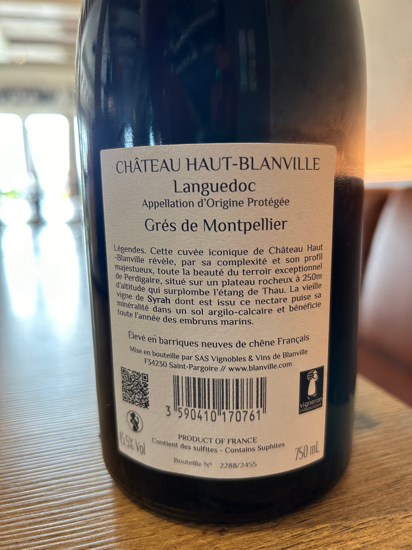 Légendes 2017 Château Haut-Blanville AOC Languedoc Grès de Montpellier