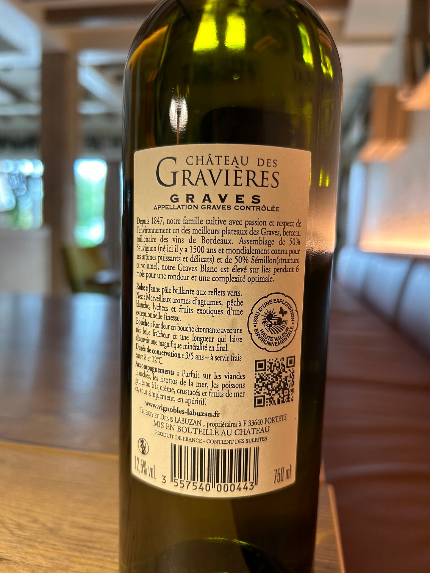 Château Des Gravières Graves Blanc 2022