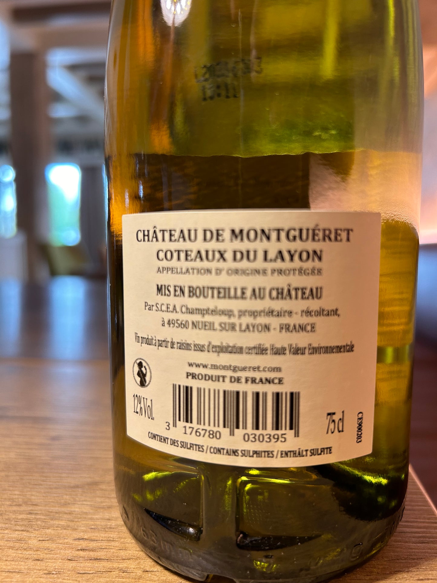 Côteaux du Layon Château de Montgueret 2022 Zoete wijn
