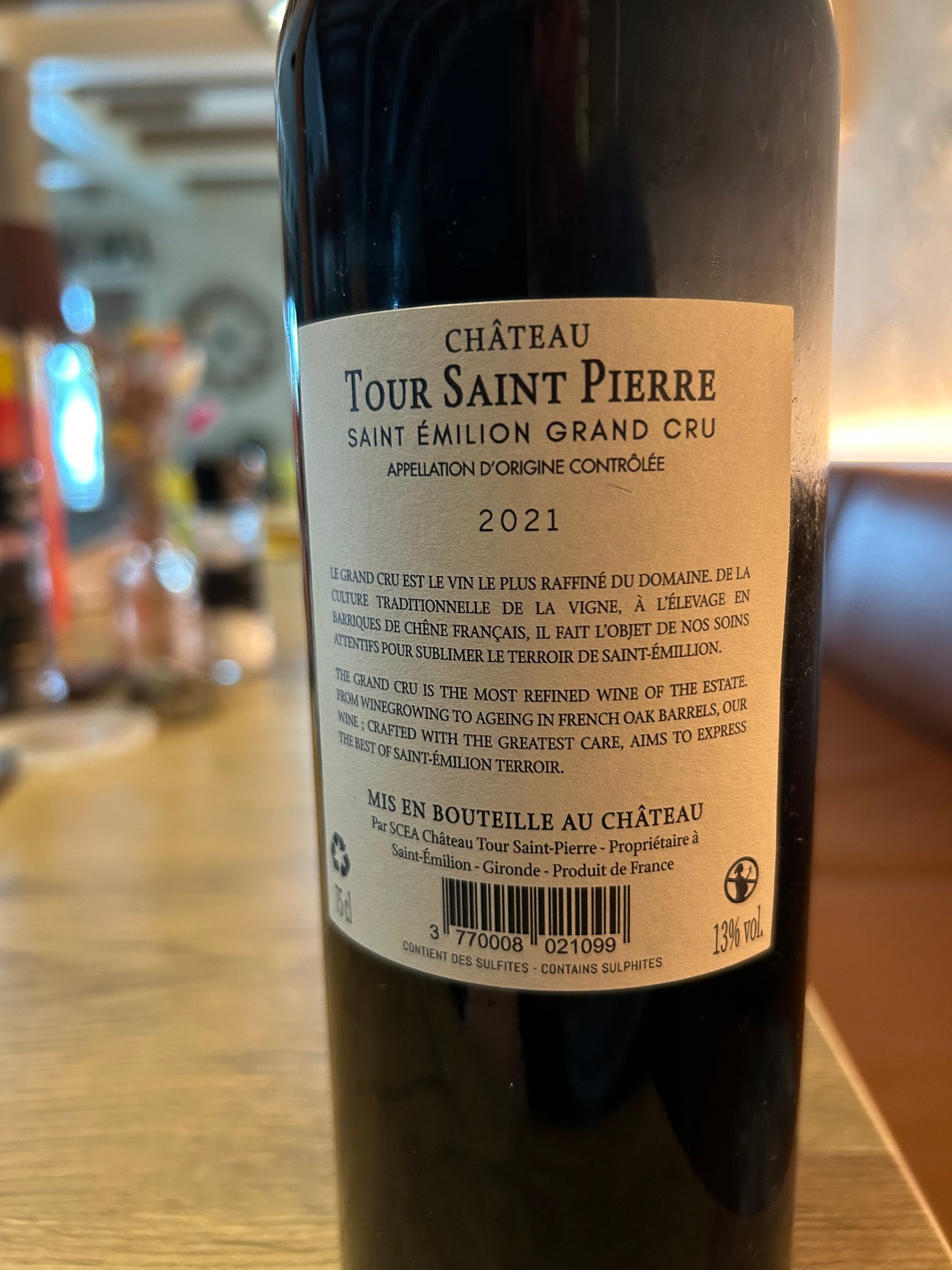 Château Tour Saint Pierre 2021 Saint Emilien Grand Cru