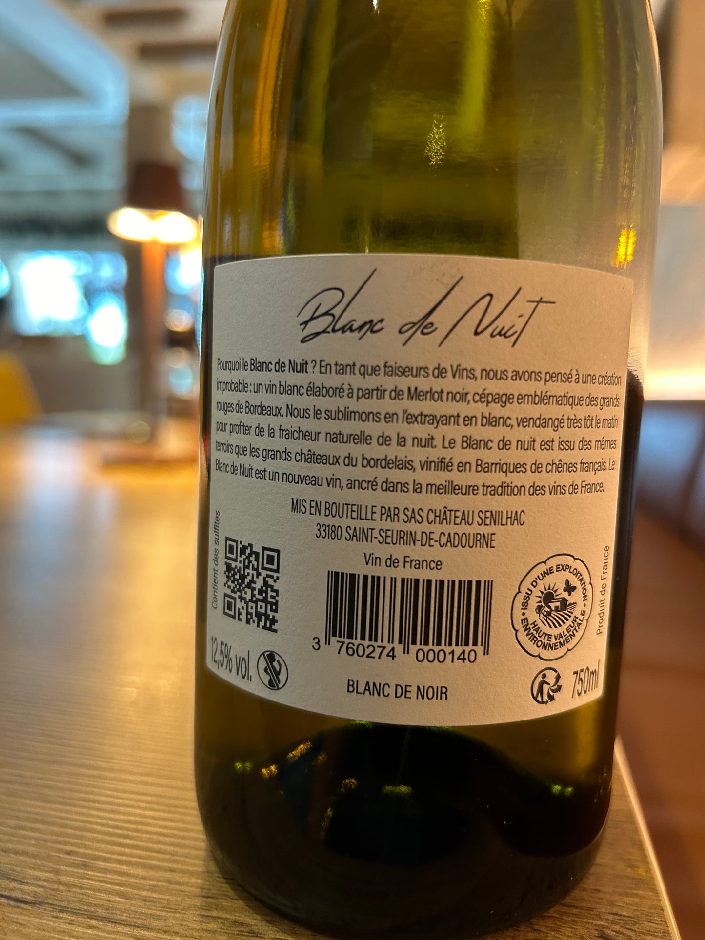 Blanc de Nuit 2023 Château Sénilhac