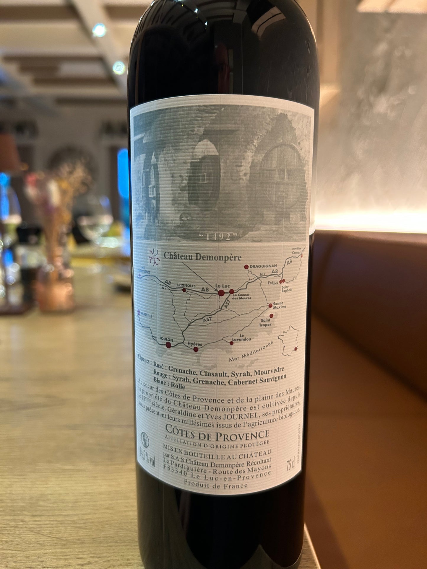 CHÂTEAU DEMONPÈRE CUVÉE PRESTIGE AOP CÔTES DE PROVENCE 2022 ROUGE bio wijn