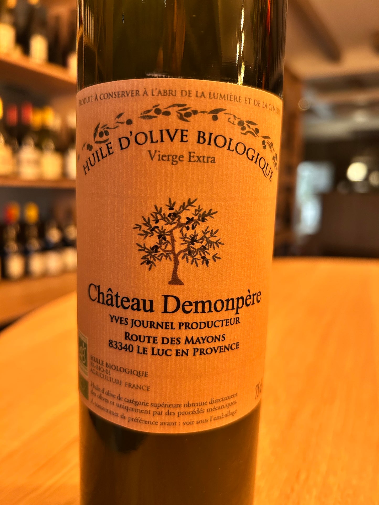 Huile d’Olive Biologique (Château Demonpère)