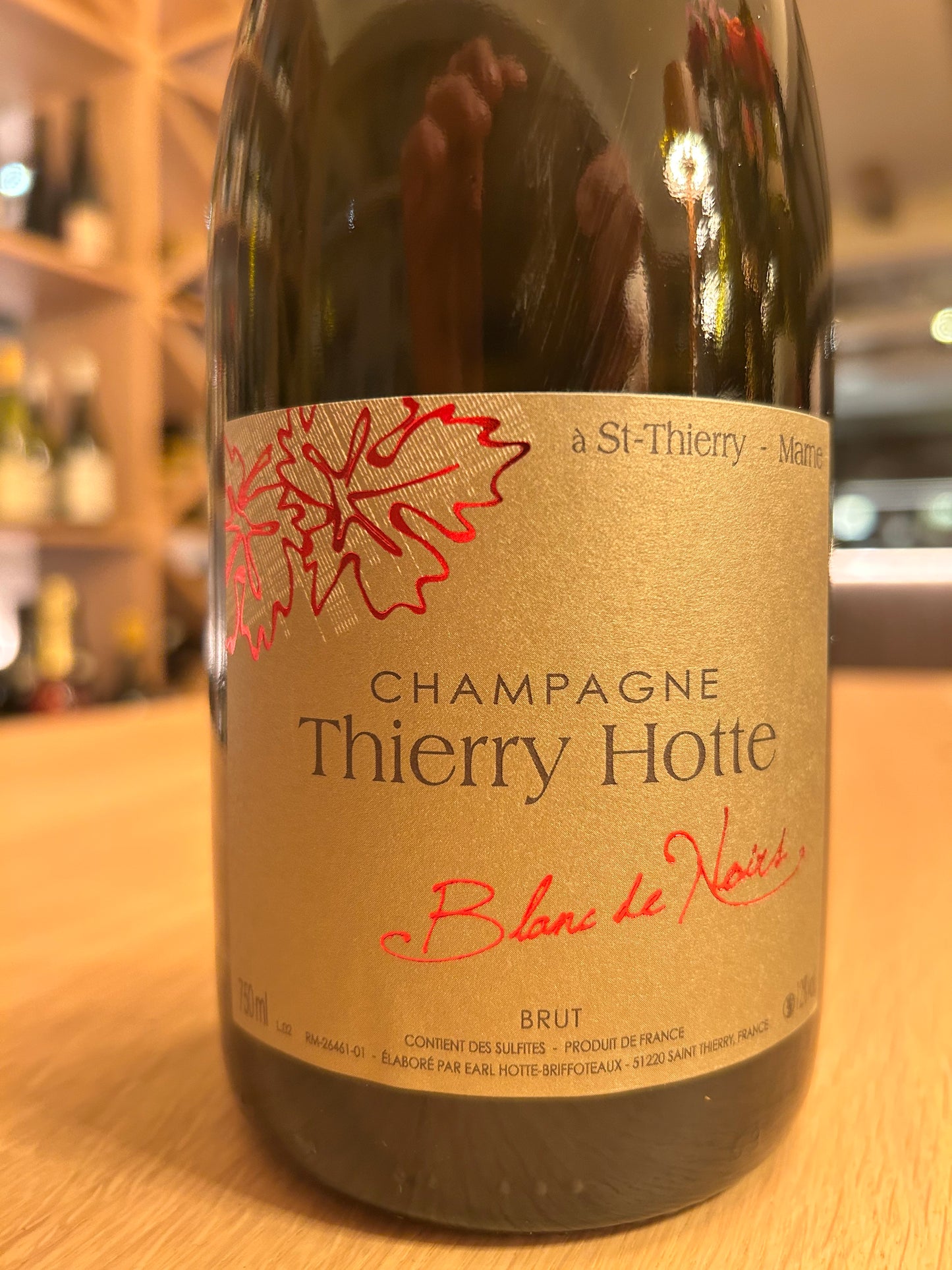 BLANC DE NOIRS BRUT Champagne Thierry Hotte
