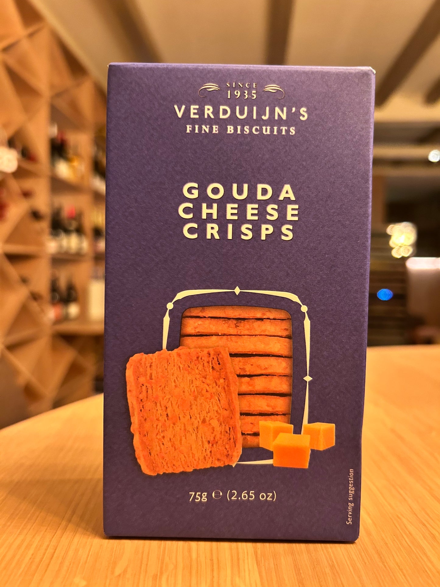 Verduijn's crispy biscuits cheese aged gouda 12x75gr