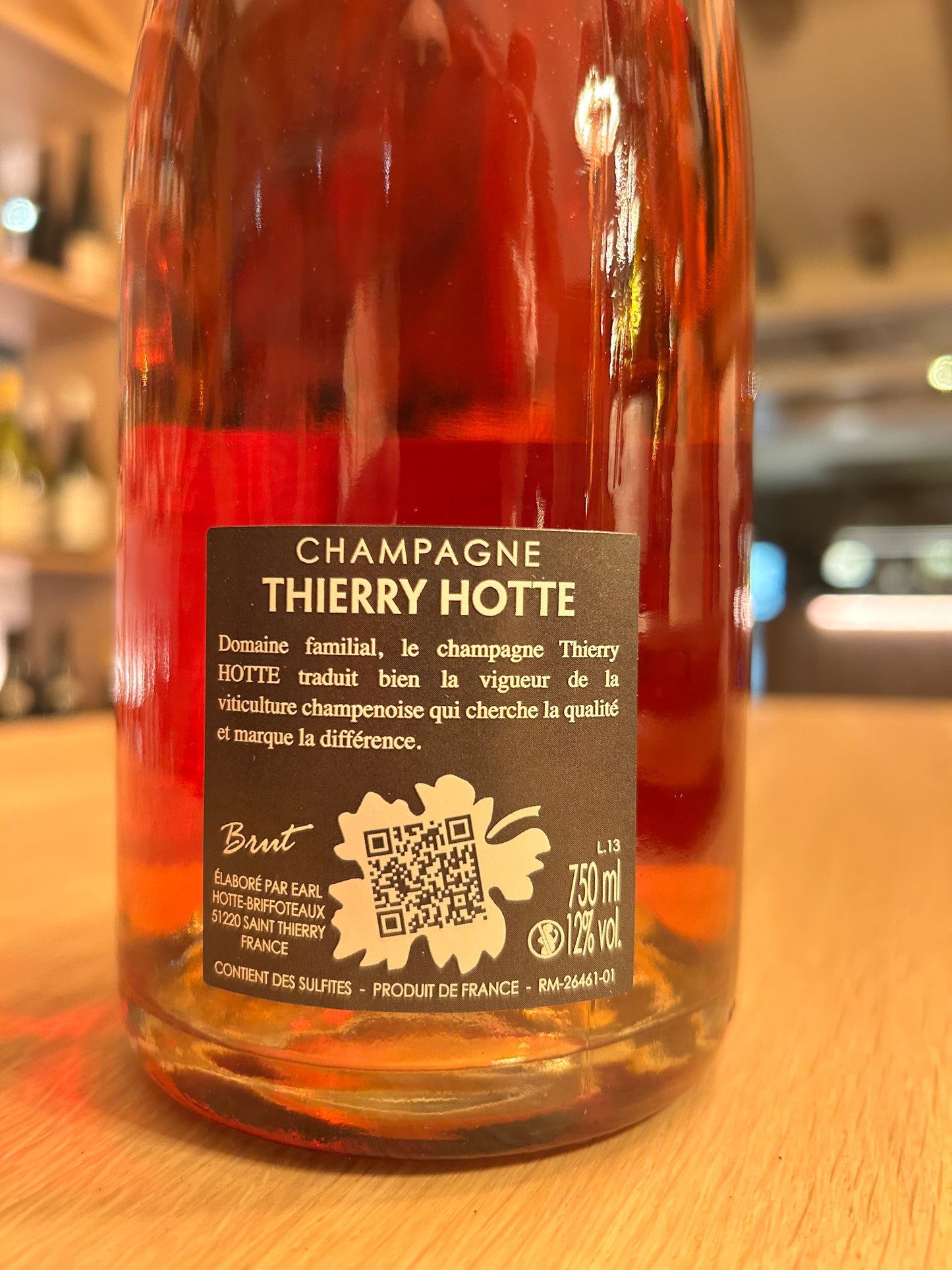 Brut ROSÉ Champagne Thierry Hotte