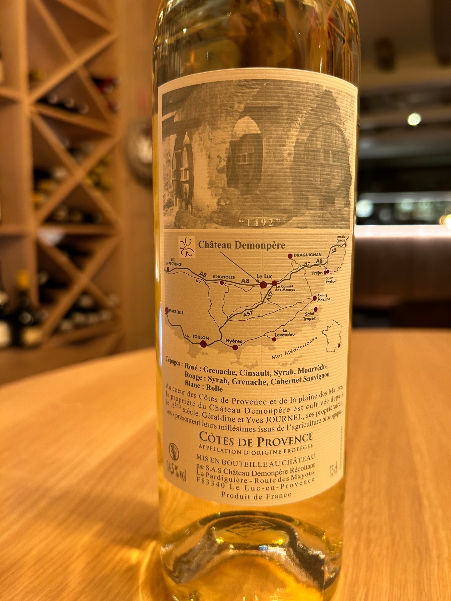 Château Demonpère Cuvée Prestige Blanc AOP Côtes de Provence 2023  Bio wijn