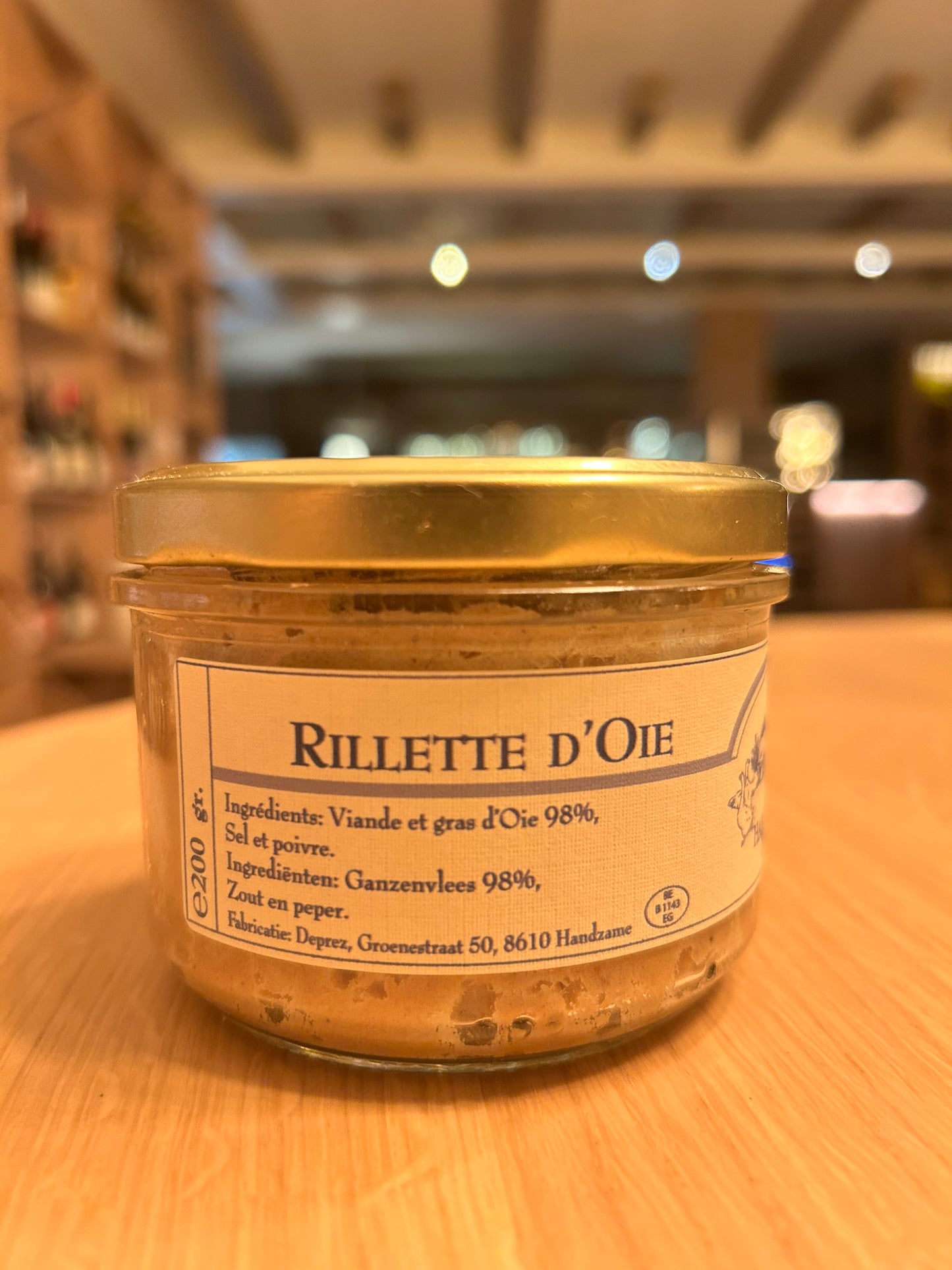 rillette d'oie bokaal 200g HANDSAEME